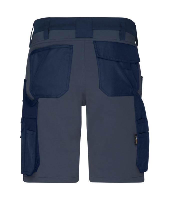 Unisex Workwear Stretch-Bermuda Slim Line GRS & OCS Blended Navy/carbon 10524