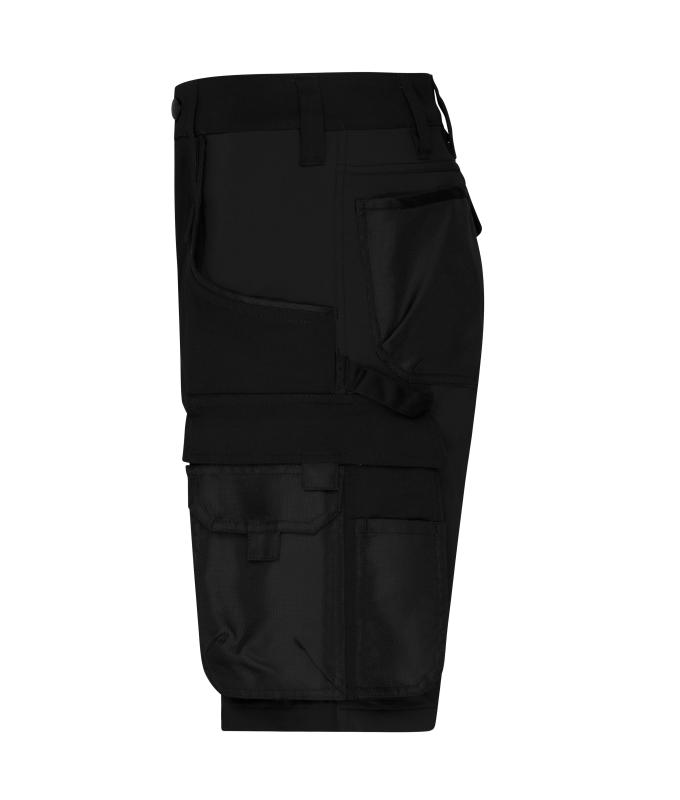 Unisex Workwear Stretch-Bermuda Slim Line GRS & OCS Blended Black/black 10524