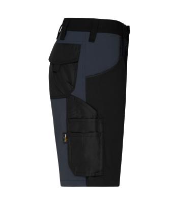 Unisex Workwear Stretch-Bermudas Slim Line   GRS & OCS Blended Black/carbon 10524