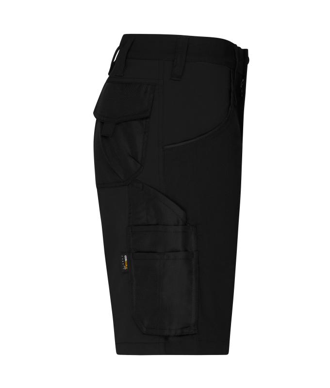 Unisex Workwear Stretch-Bermudas Slim Line GRS & OCS Blended Black/black 10524