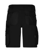 Unisex Workwear Stretch-Bermudas Slim Line GRS & OCS Blended Black/black 10524