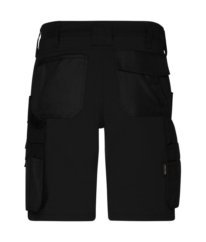 Unisex Workwear Stretch-Bermudas Slim Line GRS & OCS Blended Black/black 10524