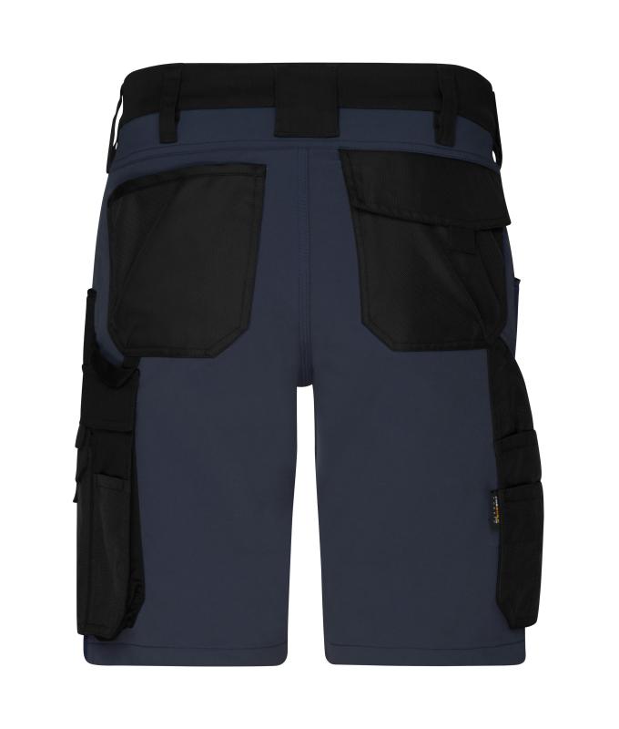 Unisex Workwear Stretch-Bermudas Slim Line GRS & OCS Blended Black/carbon 10524