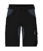 Unisex Workwear Stretch-Bermudas Slim Line GRS & OCS Blended Black/carbon 10524