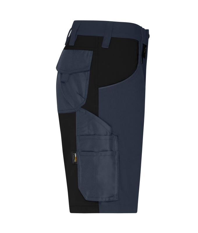 Unisex Workwear Stretch-Bermudas Slim Line GRS & OCS Blended Carbon/black 10524