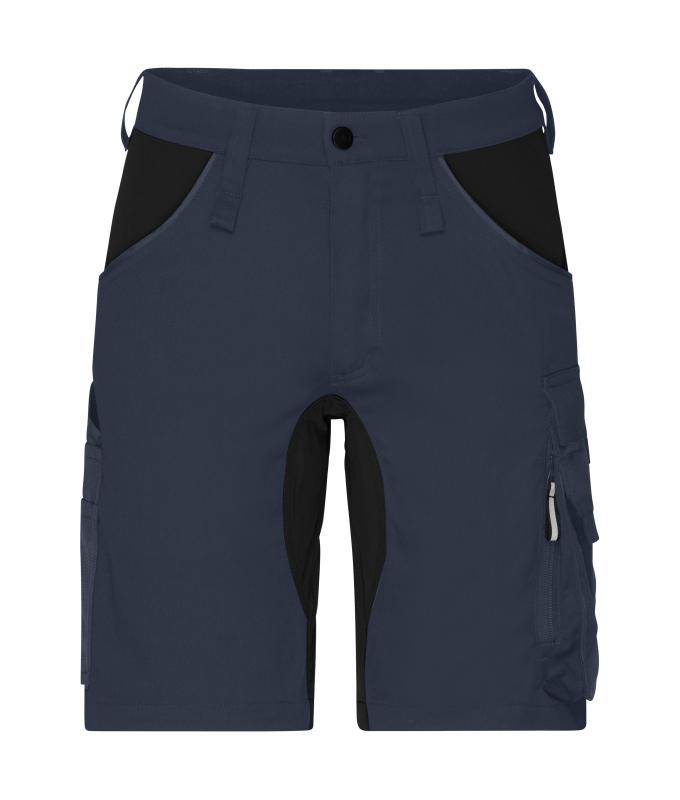 Unisex Workwear Stretch-Bermudas Slim Line GRS & OCS Blended Carbon/black 10524
