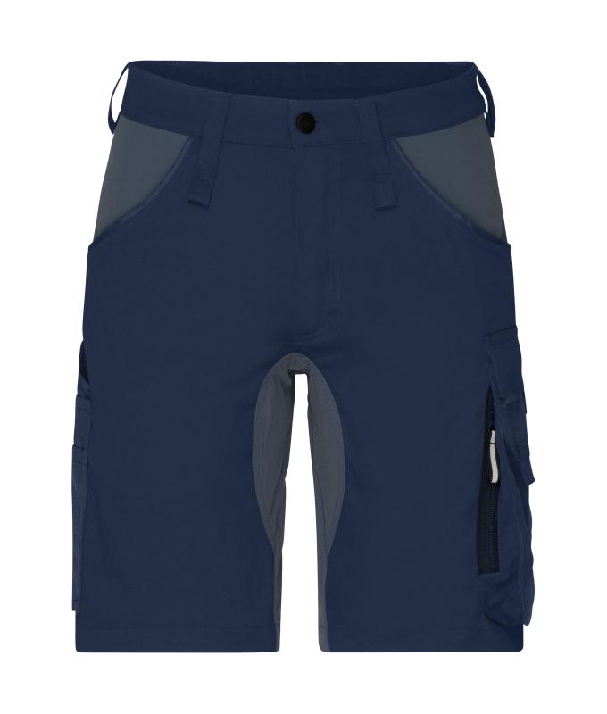 Unisex Workwear Stretch-Bermudas Slim Line GRS & OCS Blended Navy/carbon 10524