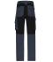Unisex Workwear Stretch-Pants Slim Line   GRS & OCS Blended Carbon/black 10431