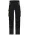 Unisex Workwear Stretch-Pants Slim Line   GRS & OCS Blended Black/carbon 10431