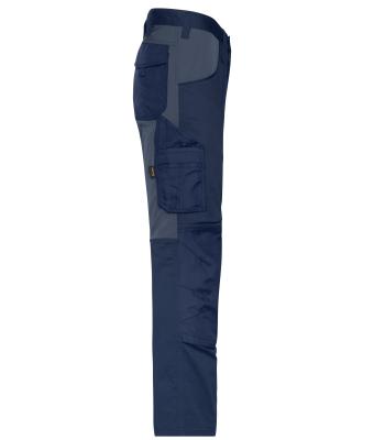 Unisex Workwear Stretch-Pants Slim Line   GRS & OCS Blended Navy/carbon 10431