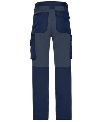 Unisex Workwear Stretch-Pants Slim Line   GRS & OCS Blended Navy/carbon 10431