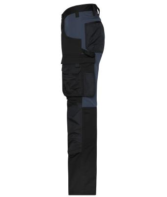 Unisex Workwear Stretch-Pants Slim Line   GRS & OCS Blended Black/carbon 10431