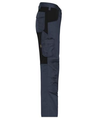 Unisex Workwear Stretch-Pants Slim Line   GRS & OCS Blended Carbon/black 10431