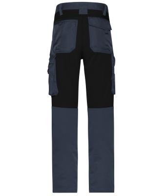 Unisex Workwear Stretch-Pants Slim Line   GRS & OCS Blended Carbon/black 10431