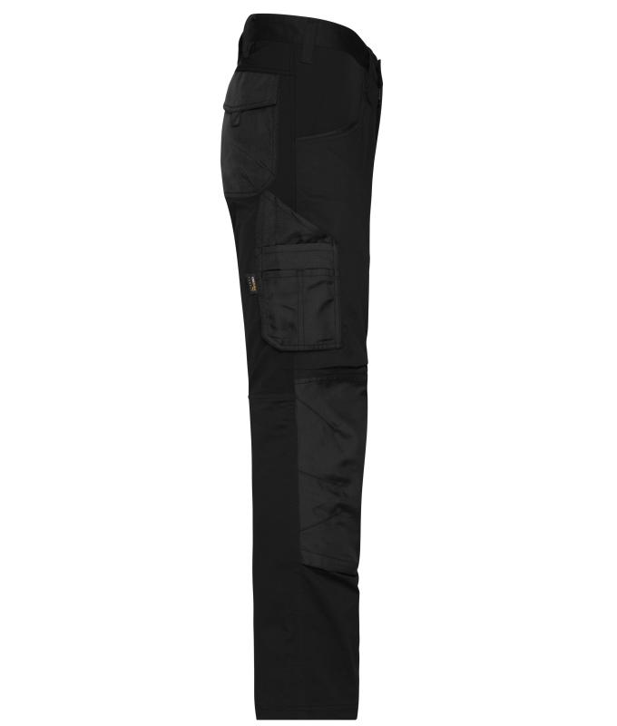 Unisex Workwear Stretch-Pants Slim Line GRS & OCS Blended Black/black 10431
