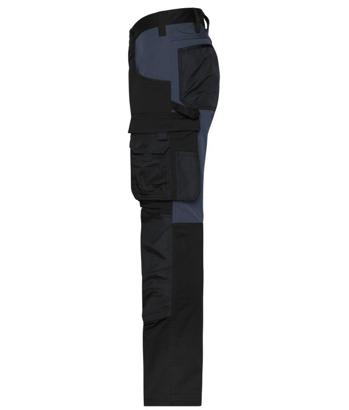 Unisex Workwear Stretch-Pants Slim Line GRS & OCS Blended Black/carbon 10431