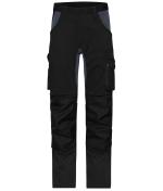 Unisex Workwear Stretch-Pants Slim Line GRS & OCS Blended Black/carbon 10431