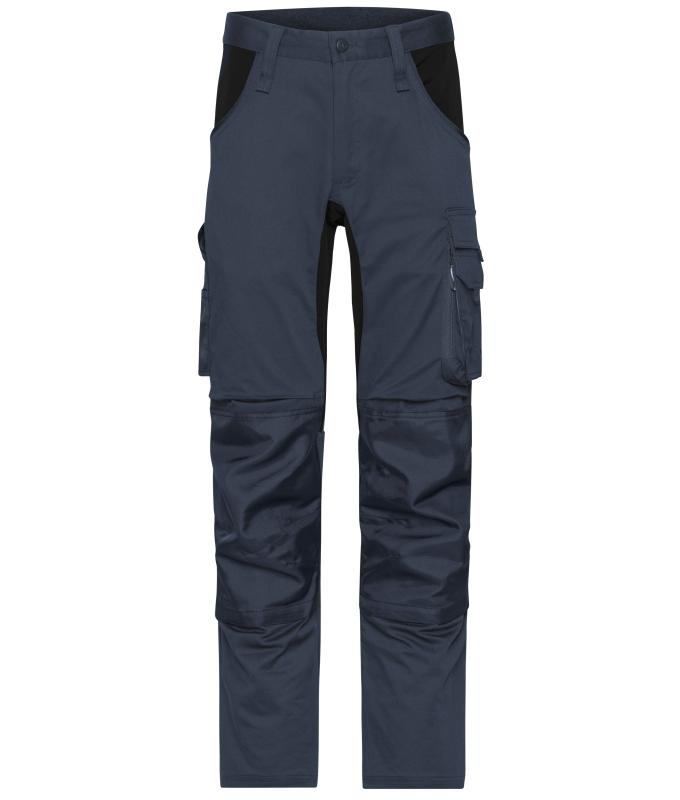 Unisex Workwear Stretch-Pants Slim Line GRS & OCS Blended Carbon/black 10431
