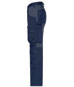 Unisex Workwear Stretch-Pants Slim Line GRS & OCS Blended Navy/carbon 10431