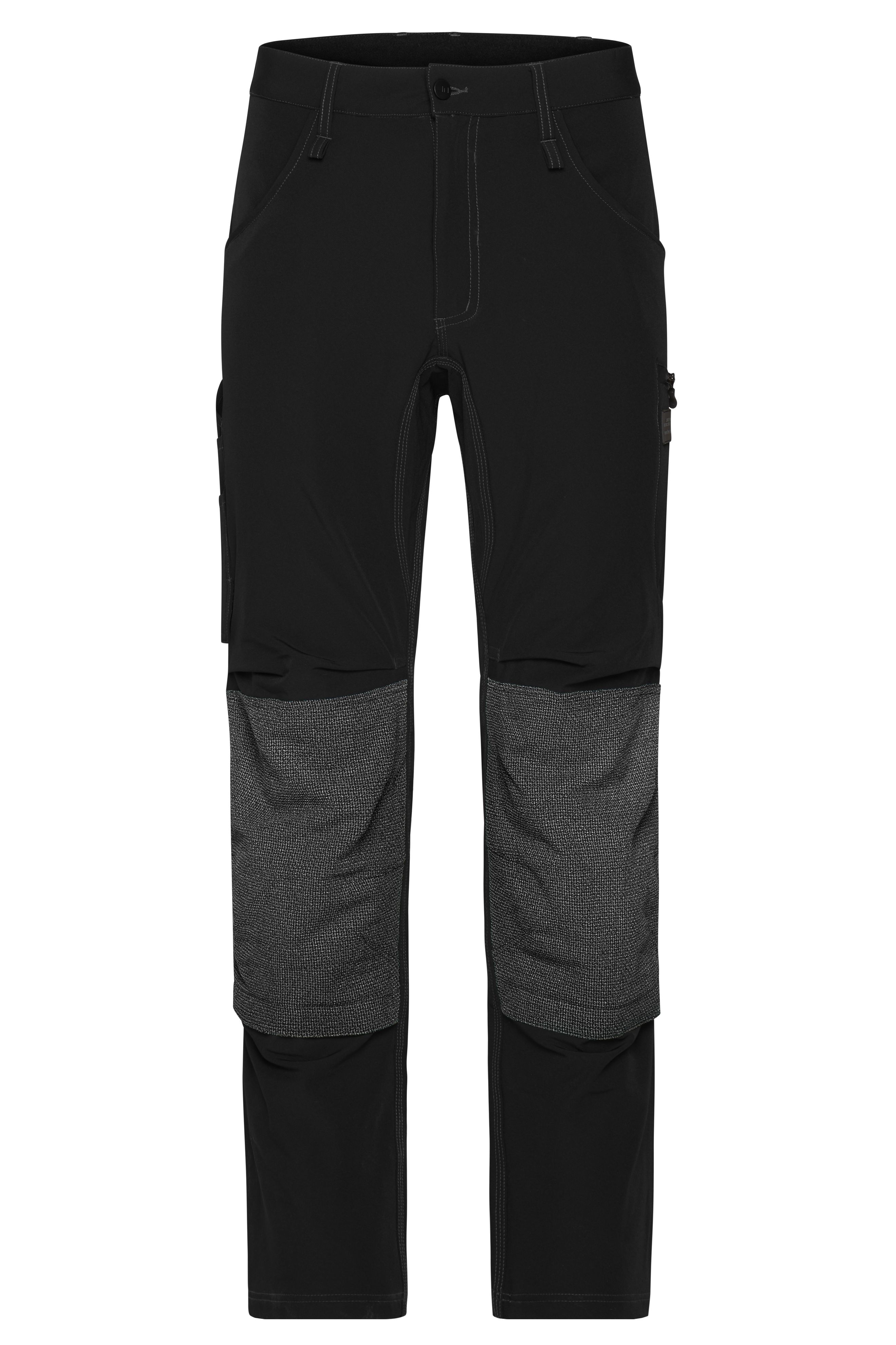 Unisex Workwear Pants 4-Way Stretch Slim Line Black-Workweartextilien