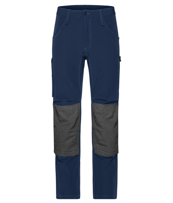 Unisex Workwear Pants 4-Way Stretch Slim Line Navy 10432