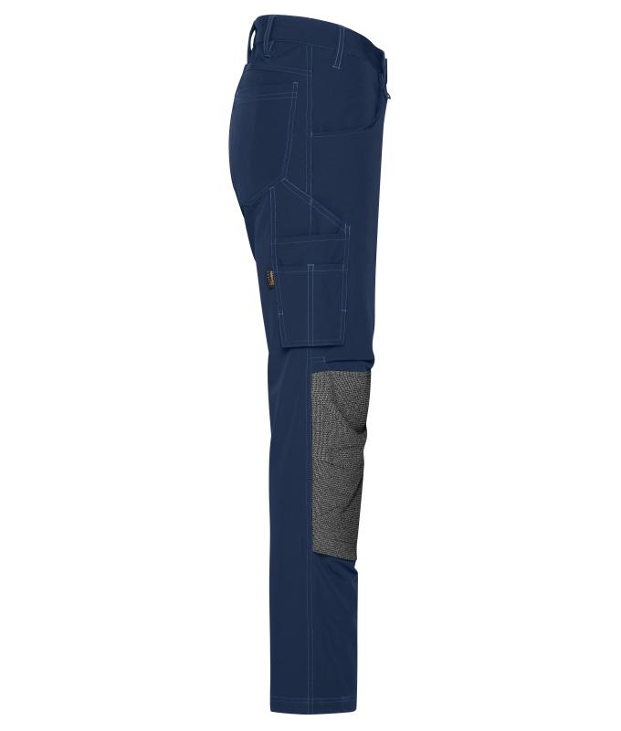 Unisex Workwear Pants 4-Way Stretch Slim Line Navy 10432