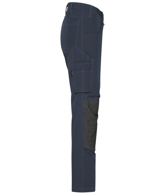Unisex Workwear Pants 4-Way Stretch Slim Line Carbon 10432