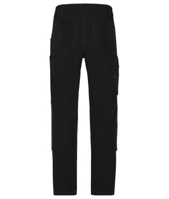 Unisex Workwear Pants 4-Way Stretch Slim Line Black 10432