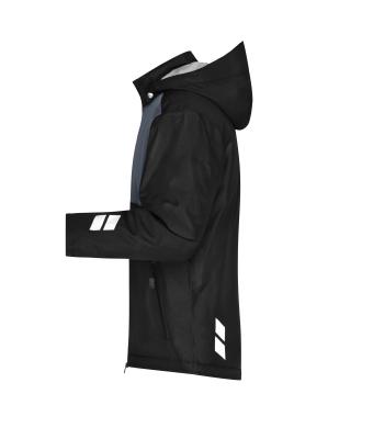 Unisex Padded Hardshell Workwear Jacket   GRS Black/carbon 10434