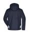 Unisex Padded Hardshell Workwear Jacket   GRS Navy/carbon 10434