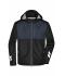 Unisex Padded Hardshell Workwear Jacket Black/carbon 10434