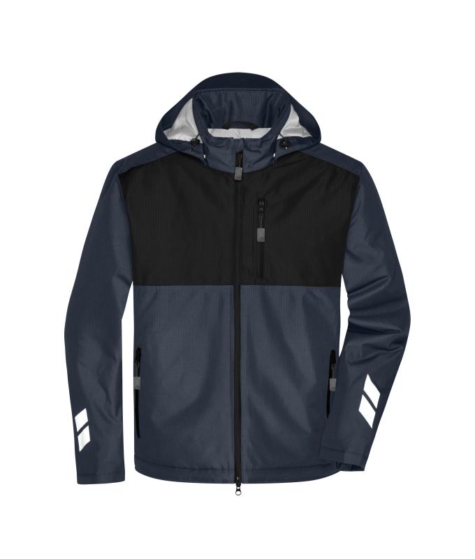 Unisex Padded Hardshell Workwear Jacket GRS Carbon/black 10434