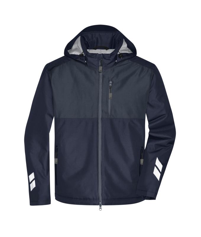 Unisex Padded Hardshell Workwear Jacket GRS Navy/carbon 10434