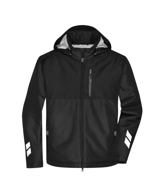 Unisex Padded Hardshell Workwear Jacket GRS Black/black 10434