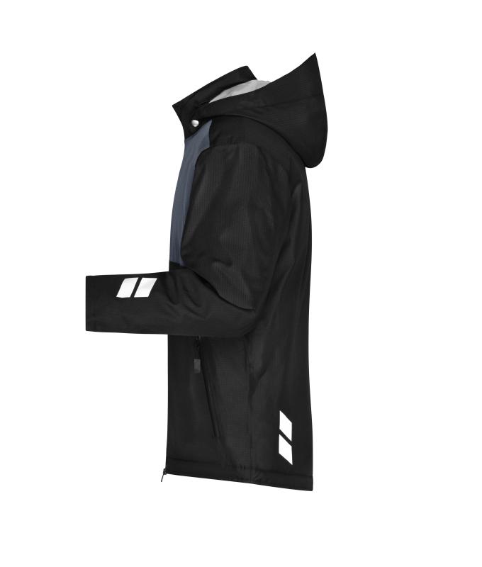 Unisex Padded Hardshell Workwear Jacket GRS Black/carbon 10434