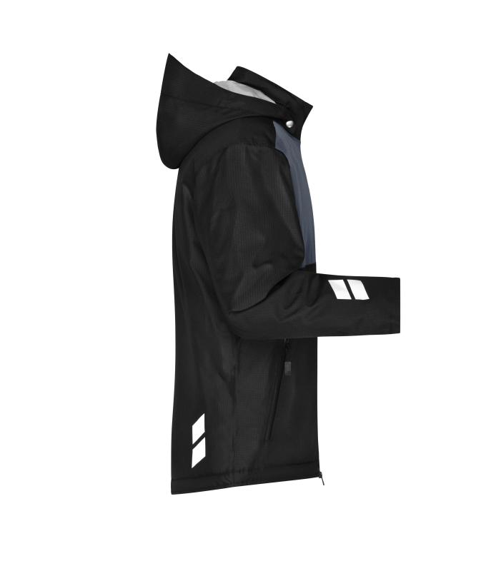 Unisex Padded Hardshell Workwear Jacket GRS Black/carbon 10434