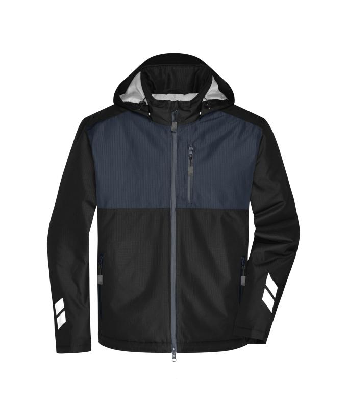 Unisex Padded Hardshell Workwear Jacket GRS Black/carbon 10434