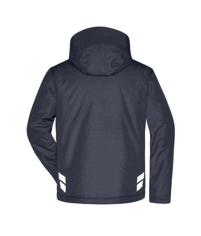 Unisex Padded Hardshell Workwear Jacket GRS Carbon/black 10434