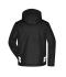 Unisex Padded Hardshell Workwear Jacket Black/carbon 10434