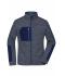 Damen Ladies' Structure Fleece Jacket   GRS Navy-melange/navy/royal 10435