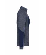 Damen Ladies' Structure Fleece Jacket GRS Navy-melange/navy/royal 10435