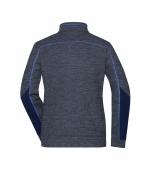 Damen Ladies' Structure Fleece Jacket GRS Navy-melange/navy/royal 10435