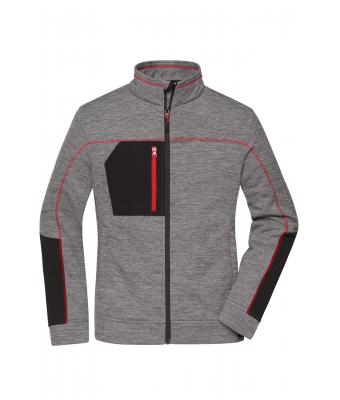 Ladies Ladies' Structure Fleece Jacket GRS Carbon-melange/black/red 10435