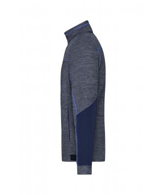 Men Men's Structure Fleece Jacket   GRS Navy-melange/navy/royal 10436
