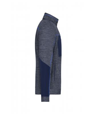 Men Men's Structure Fleece Jacket   GRS Navy-melange/navy/royal 10436