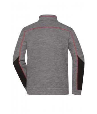 Men Men's Structure Fleece Jacket   GRS Carbon-melange/black/red 10436