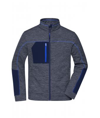 Herren Men's Structure Fleece Jacket Navy-melange/navy/royal 10436