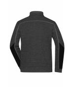 Men Men's Structure Fleece Jacket GRS Black-melange/black/silver 10436