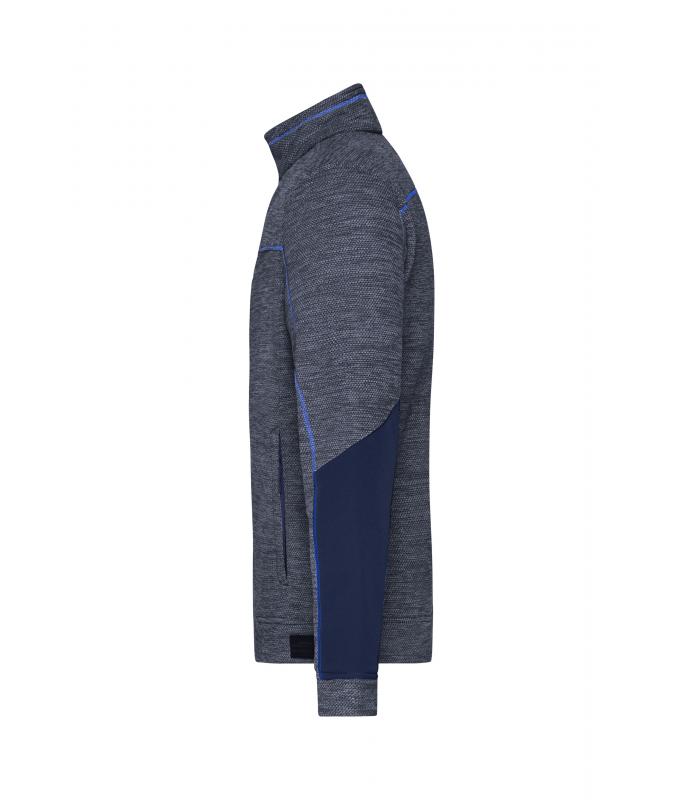 Men Men's Structure Fleece Jacket GRS Navy-melange/navy/royal 10436