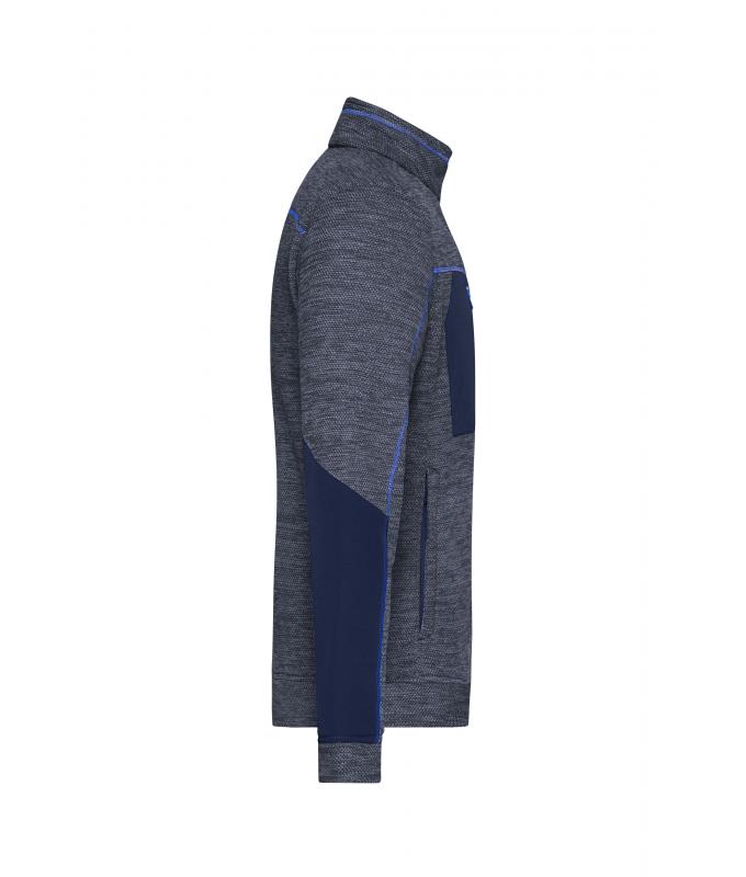 Men Men's Structure Fleece Jacket GRS Navy-melange/navy/royal 10436